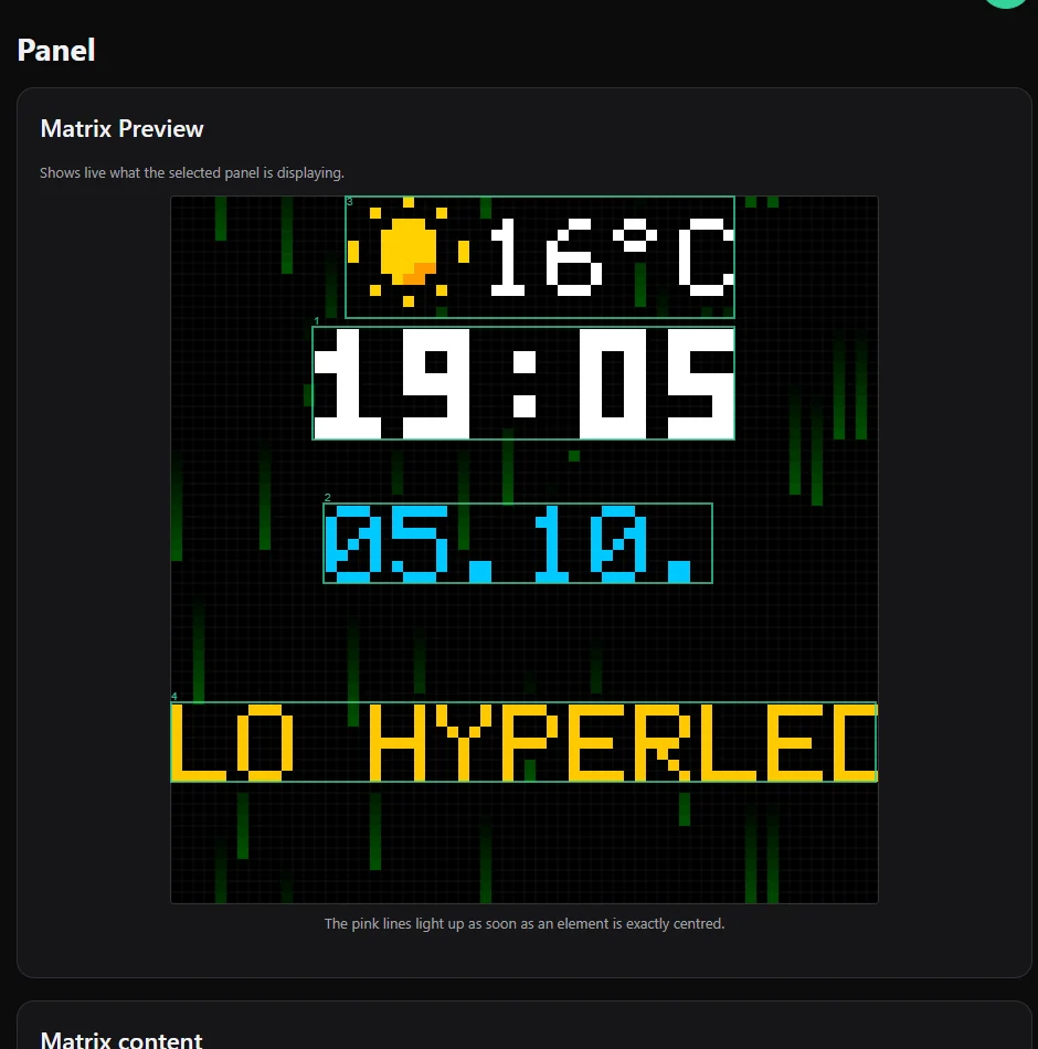 The panel page